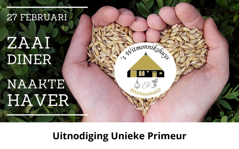 Uitnodiging Unieke Primeur